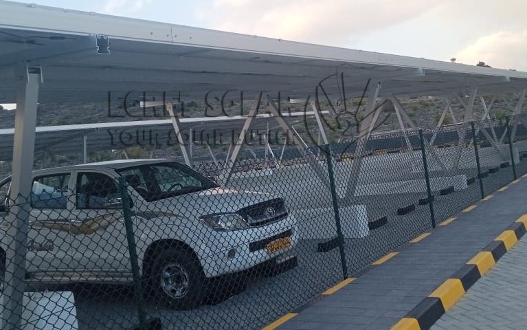 126KW zonne-aluminium carport-montageproject geïnstalleerd in Jordanië