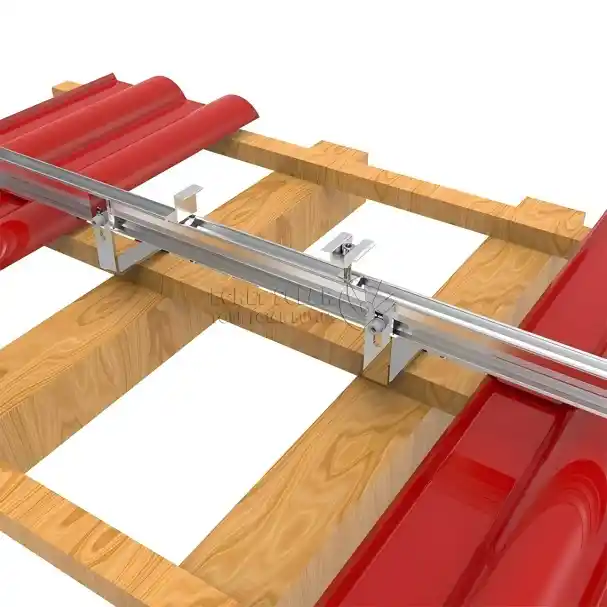 Accessoires voor zonne-energie Aluminium rail voor metalen dakmontagesysteem